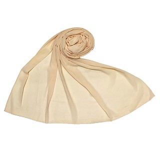 Plain chiffon hijab - Cream